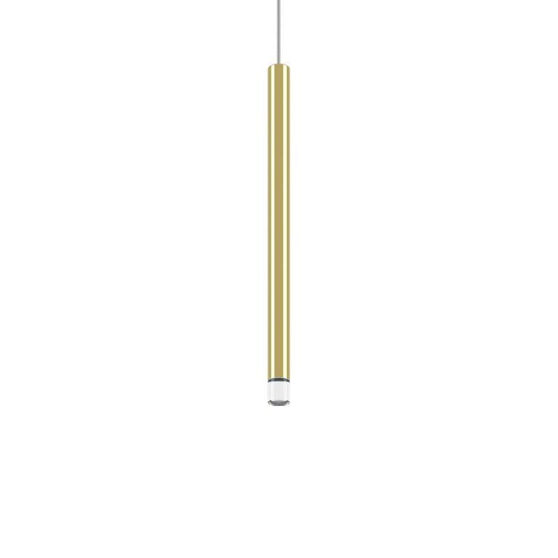 A-Tube Nano Pendant Light by Lodes, Finish: Gold, Size: Small, Canopy Color: Matte White | Casa Di Luce Lighting