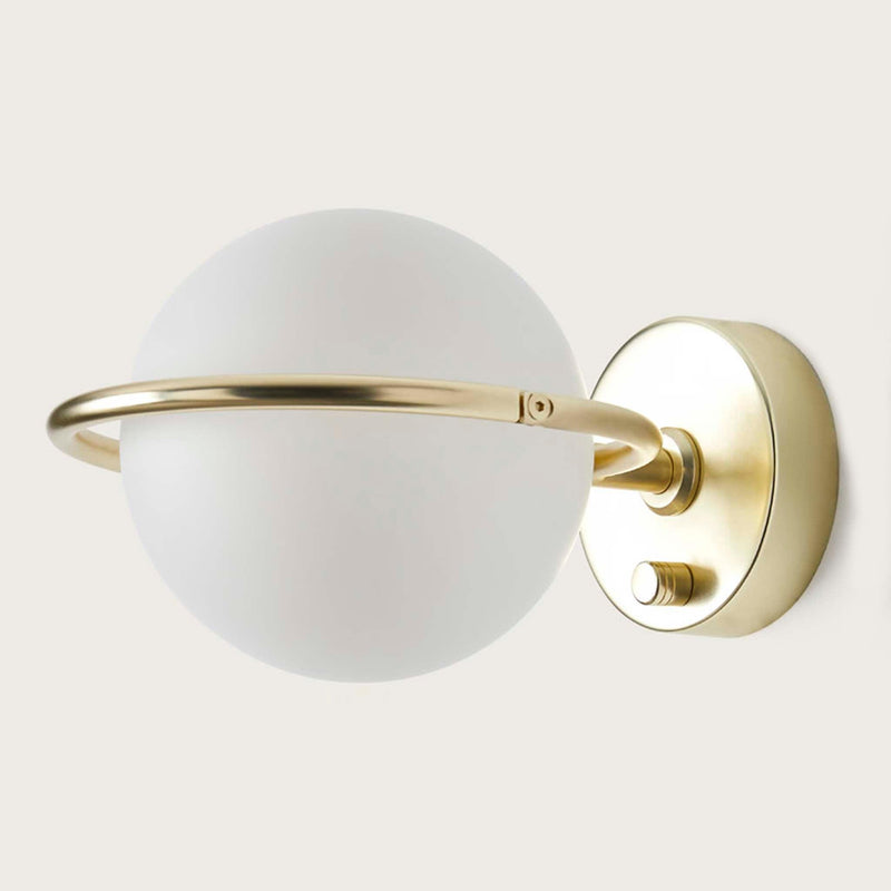 Matt Brass Abbacus Wall Light by Aromas Del Campo