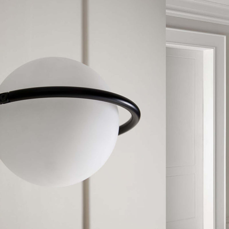 Matt Black Abbacus Wall Light by Aromas Del Campo