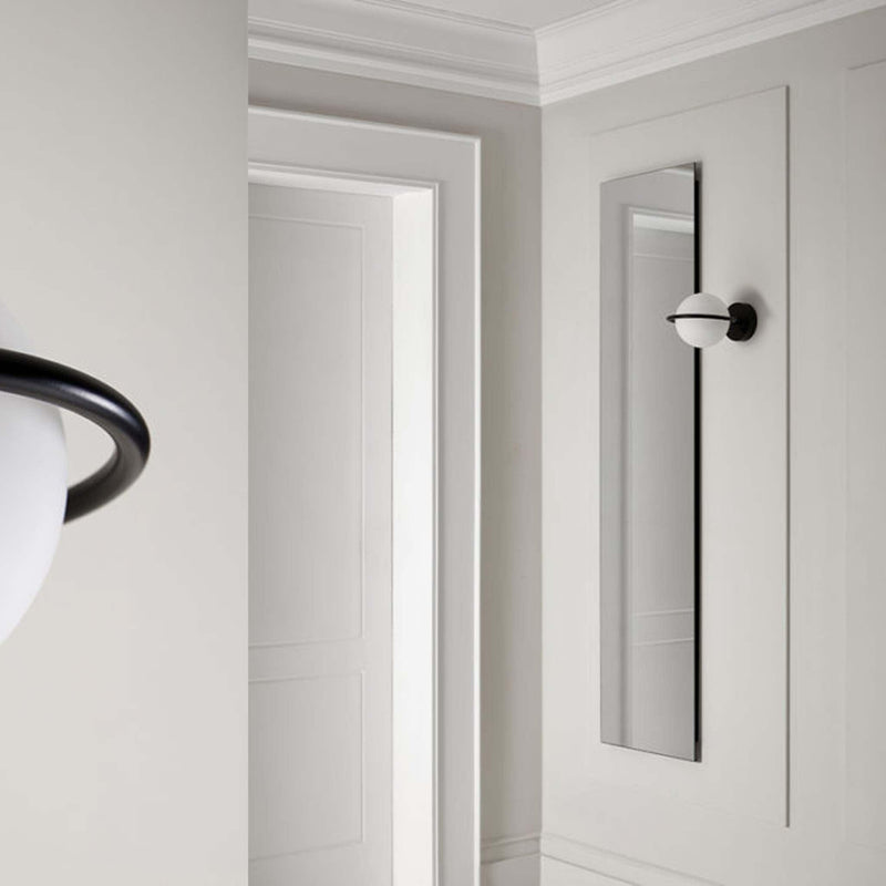 Matt Black Abbacus Wall Light by Aromas Del Campo