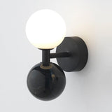 Matt Black-Black Marble Dalt Wall Lamp Light by Aromas Del Campo