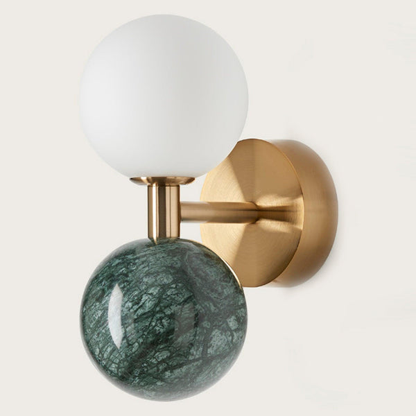 Aged Gold-Green Marble Dalt Wall Lamp Light by Aromas Del Campo