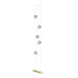 ABACUS FLOOR LED LAMP BY HUBBARDTON FORGE, COLOR: COOL GREY, FINISH: MODERN BRASS, | CASA DI LUCE LIGHTING