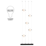 ABACUS FLOOR LED LAMP BY HUBBARDTON FORGE, COLOR: OPAL, FINISH: INK, | CASA DI LUCE LIGHTING
