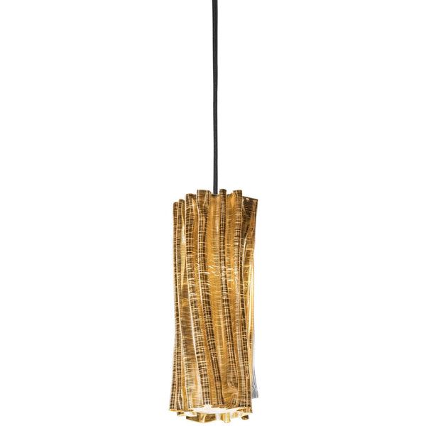 Gold Accordeon Vertical Suspension by Slamp