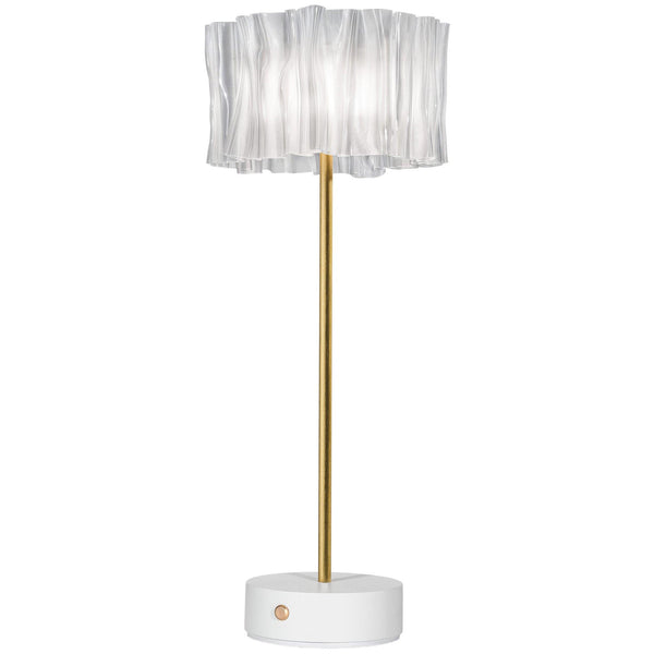 White Accordeon Battery Table Lamp by Slamp