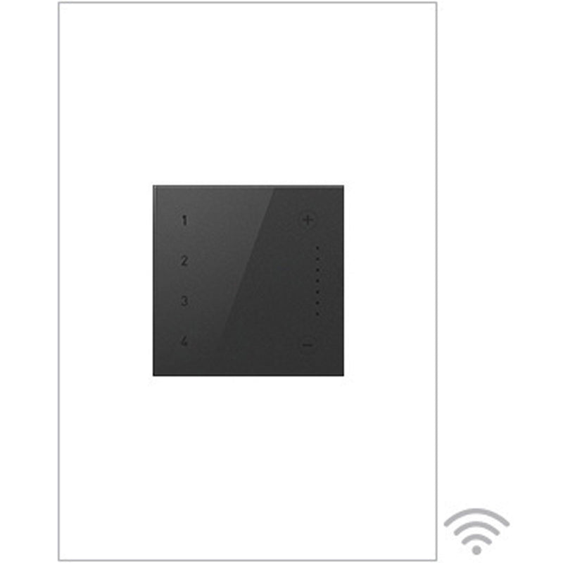 Graphite Adorne Touch Wi-Fi Ready Scene Controller by Legrand Adorne