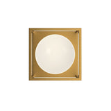Amelia Vanity Light By Alora - Aged Gold Color 1 Light Front View