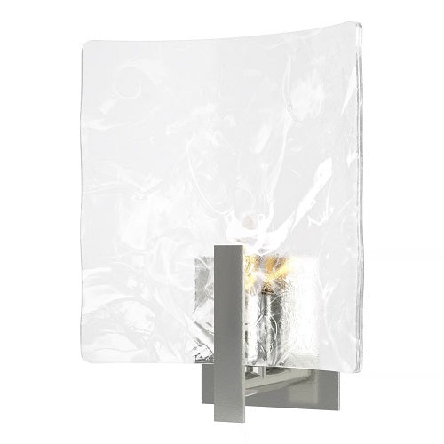 ARC 1 LIGHT SCONCE BY HUBBARDTON FORGE, FINISH: STERLING, CLEAR GLASS, SIZE: LARGE,  | CASA DI LUCE LIGHTING