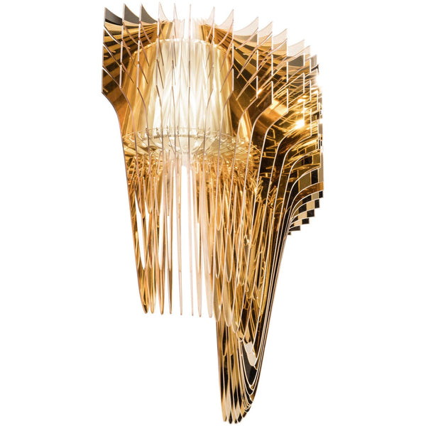 Gold Aria Wall Sconce by Slamp