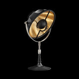 ARMILLA 32 TABLE LAMP BY FORTUNY BY VENETIA STUDIUM, COLOR: GOLD LEAF-IDL, FINISH: BLACK, | CASA DI LUCE LIGHTING