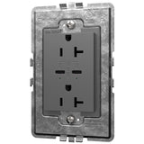 Magnesium Adorne 20A Tamper Resistant Receptacle Ultra Fast 30W Power Delivery USB by Legrand Adorne