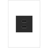 Graphite Adorne Ultra Fast USB Type A/A Outlet by Legrand Adorne