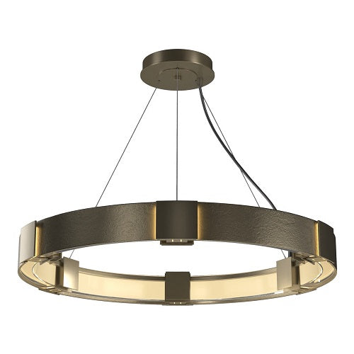 AURA PENDANT BY HUBBARDTON FORGE, FINISH: SOFT GOLD; CLEAR GLASS, | CASA DI LUCE LIGHTING