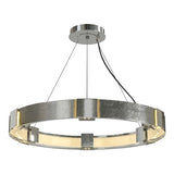 AURA PENDANT BY HUBBARDTON FORGE, FINISH: STERLING; CLEAR GLASS, | CASA DI LUCE LIGHTING