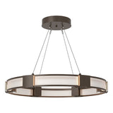 AURA SUSPENSION BY HUBBARDTON FORGE, FINISH: BRONZE; FROSTED GLASS, | CASA DI LUCE LIGHTING