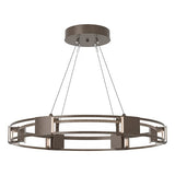 AURA SUSPENSION BY HUBBARDTON FORGE, FINISH: BRONZE; SEEDED CLEAR GLASS, | CASA DI LUCE LIGHTING