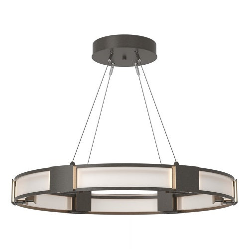 AURA SUSPENSION BY HUBBARDTON FORGE, FINISH: DARK SMOKE; FROSTED GLASS, | CASA DI LUCE LIGHTING