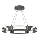 AURA SUSPENSION BY HUBBARDTON FORGE, FINISH: NATURAL IRON; FROSTED GLASS, | CASA DI LUCE LIGHTING