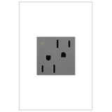 Adorne 15A Tamper Resistant Dual Controlled Outlet By Legrand Adorne Magnesium1