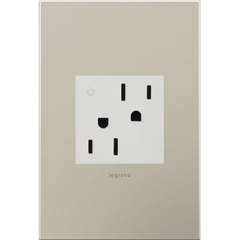 Adorne 15A Tamper Resistant Dual Controlled Outlet By Legrand Adorne White Finish2