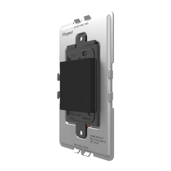 Adorne Wireless Smart Scene Switch With Netatmo By Legrand Adorne Graphite Side View