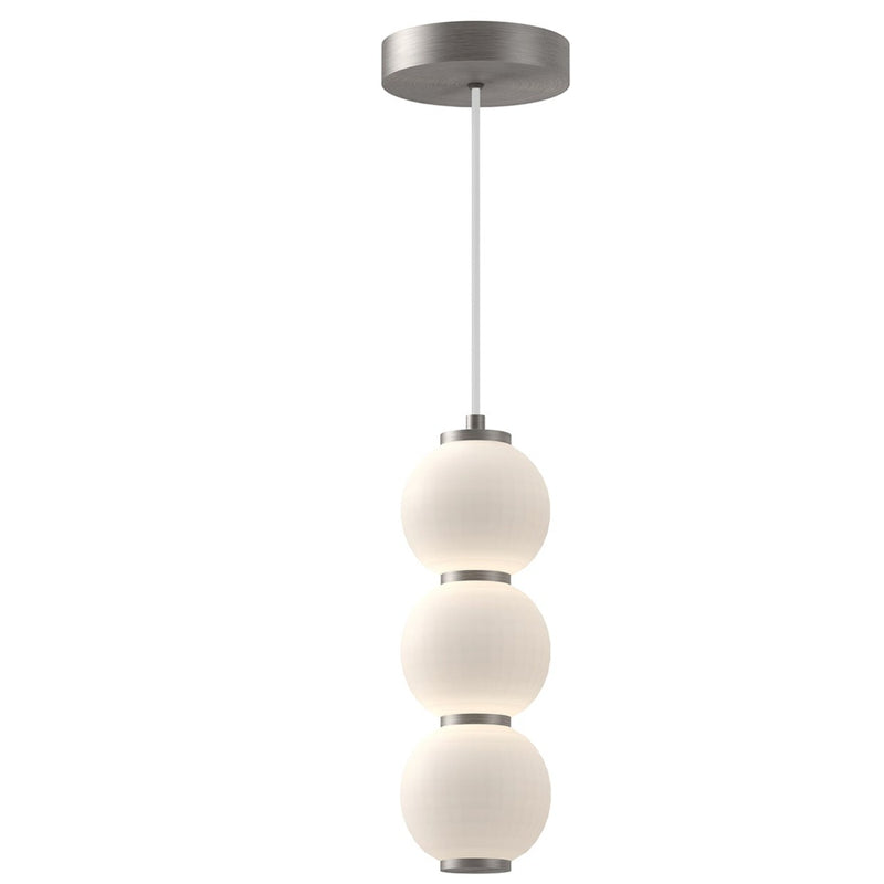 Bijou LED Pendant By Alora, Finish: Brushed Nickel, Size: Medium