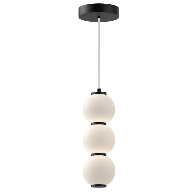 Bijou LED Pendant By Alora, Finish: Matte Black, Size: Medium