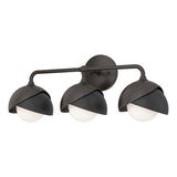 BROOKLYN WALL LIGHT BY HUBBARDTON FORGE, FINISH: OIL RUBBED BRONZE, ACCENT: BLACK, OPAL GLASS, | CASA DI LUCE LIGHTING