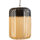 Bamboo Pendant Light By Forestier, Finish: Black, Size: Large