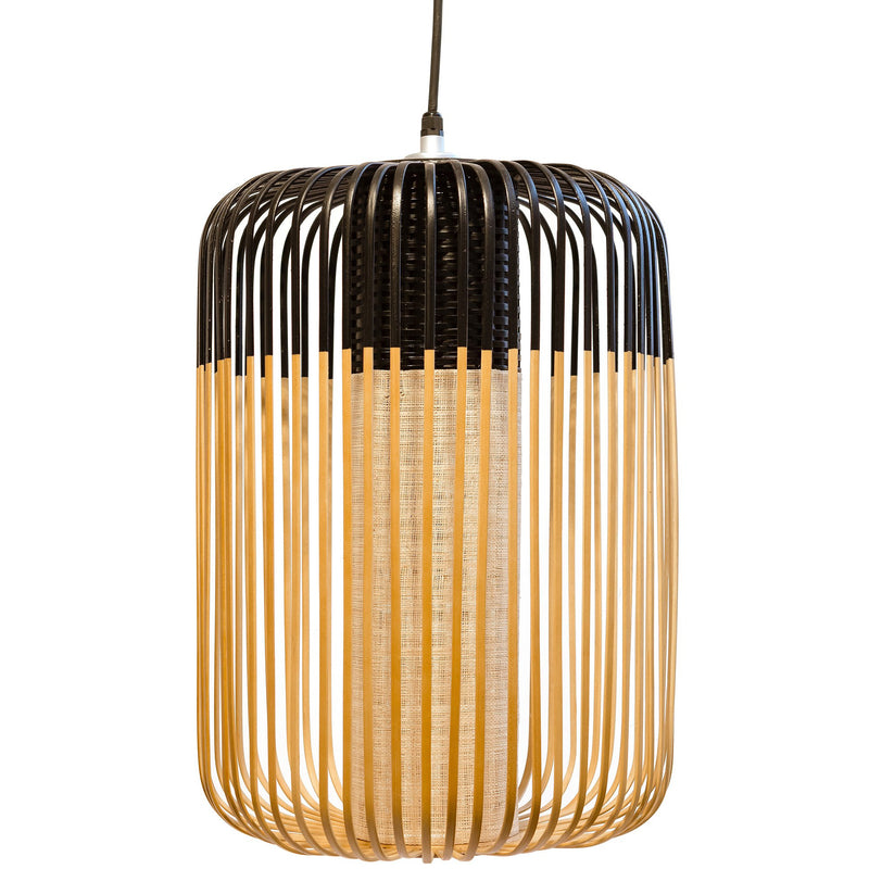 Bamboo Pendant Light By Forestier, Finish: Black, Size: Large