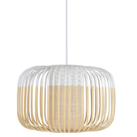 Bamboo Pendant Light By Forestier, Finish: White, Size: Small