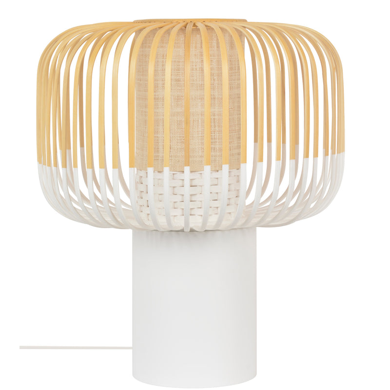 Bamboo Table Lamp By Forestier, Finish: White, Size: Large