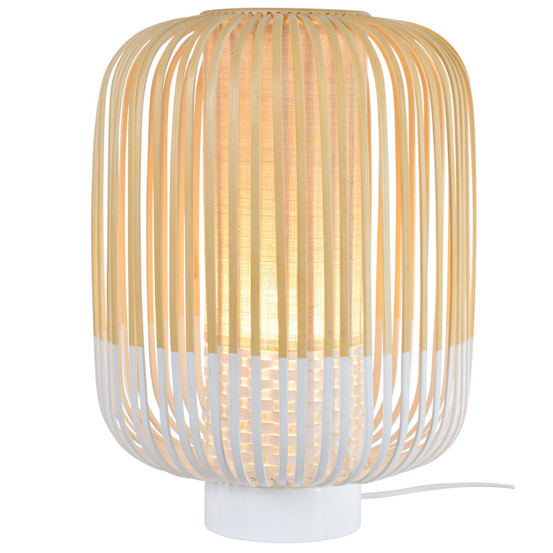 Bamboo Table Lamp By Forestier, Finish: White, Size: Medium