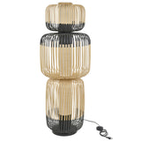 Bamboo Tier Floor Lamp, Size: Medium, Finish: Black