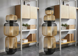 Bamboo Tier Floor Lamp, Size: Medium / Large, Finish: Black