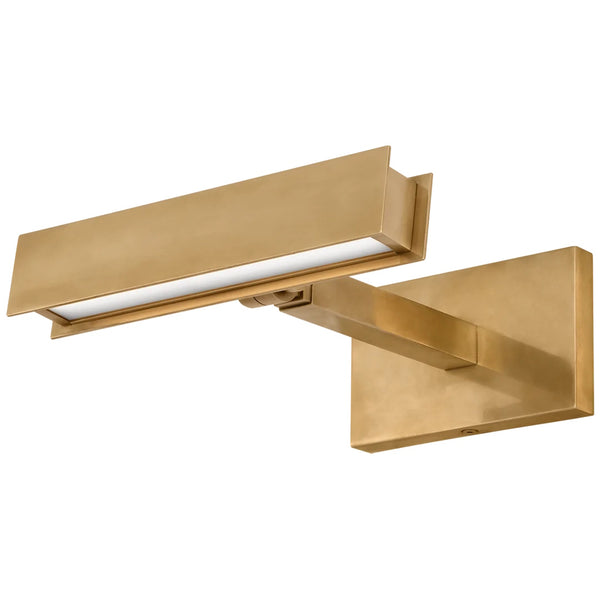 Bau Picture Light By Visual Comfort Model, Size: Small, Finish: Natural Brass