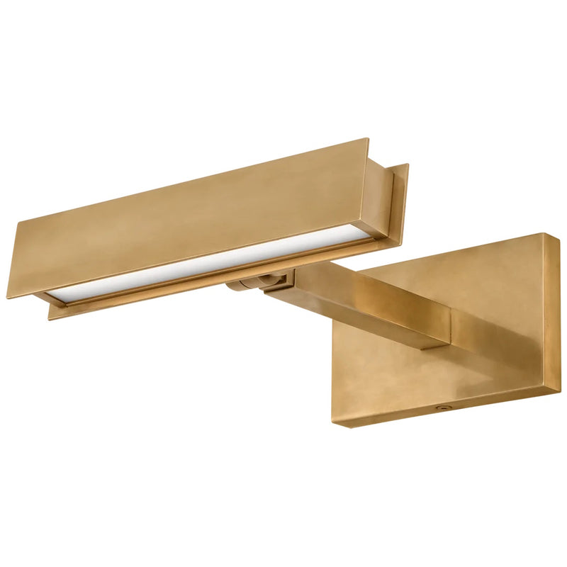 Bau Picture Light By Visual Comfort Model, Size: Small, Finish: Natural Brass