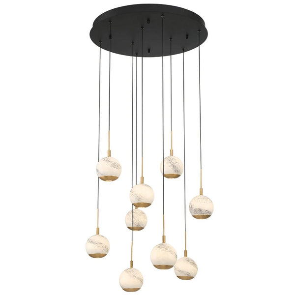 Baveno Multilight Round Chandelier By Lib & Co, Size: Medium