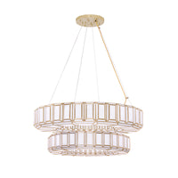 Belmont 2 Tier Chandelier By Eurofase - Gold Small