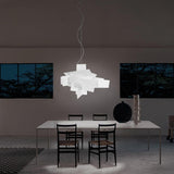 Big Bang Chandelier by Foscarini, White, Light on