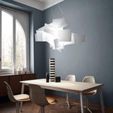 Big Bang L Chandelier by Foscarini, White, in interier 5