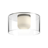 Birch Ceiling Light by Kuzco - Wide, Black/Clear