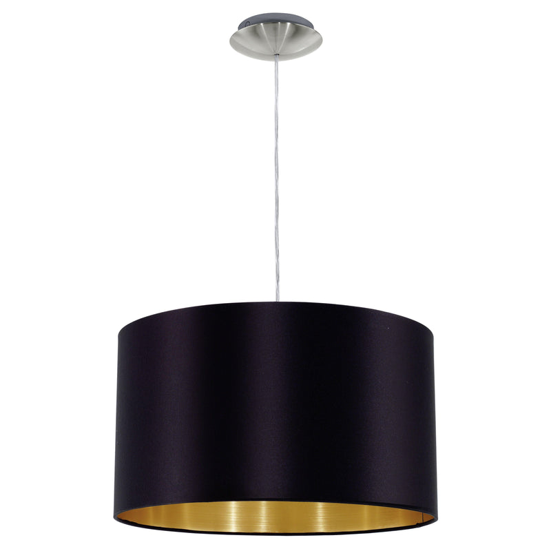 Maserlo Pendant Light by Eglo, Color: Black/Gold, Size: Small,  | Casa Di Luce Lighting