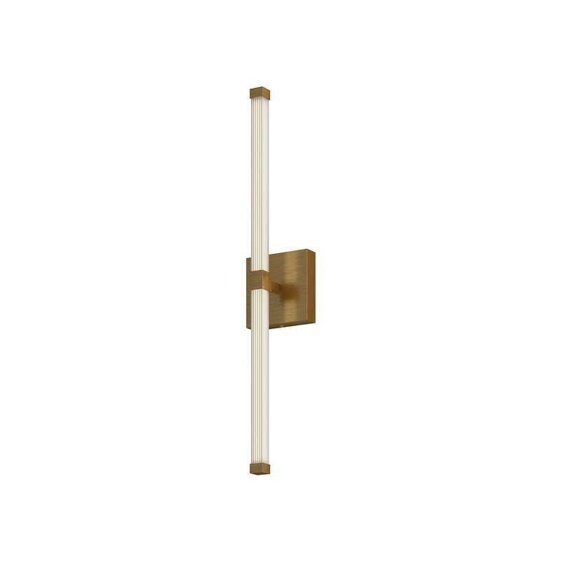 Blade Vanity Light by Kuzco - Brushed Gold, Small in white background