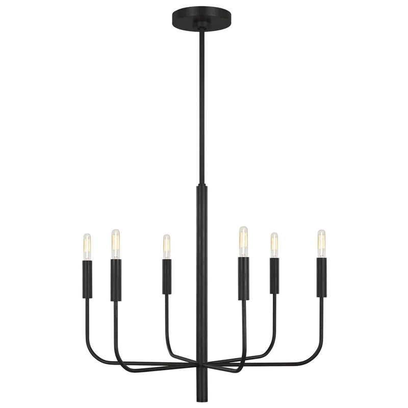 Brianna Chandelier by ED by Ellen DeGeneres, Finish: Aged Iron, Number of Lights: 6