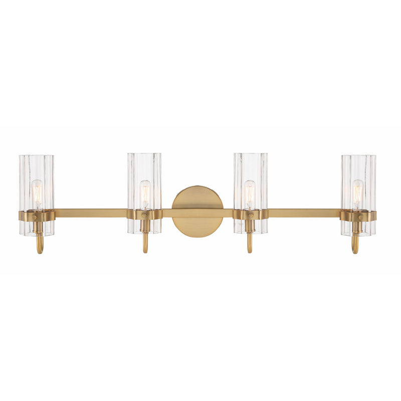 Brook Vanity Light By Eurofase - Four Lights Brass