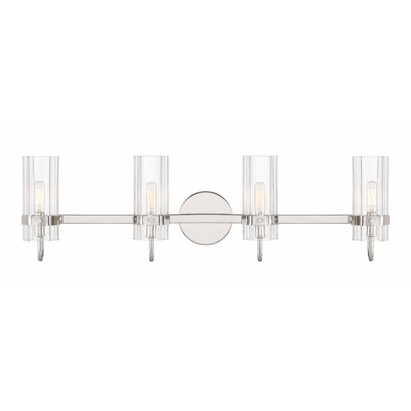 Brook Vanity Light By Eurofase - Four Lights Nickel