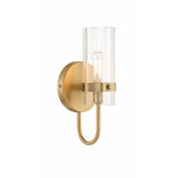 Brook Vanity Light By Eurofase - One Light Brass Side View