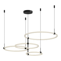 Bruni Multi Light Chandelier by Kuzco - Black